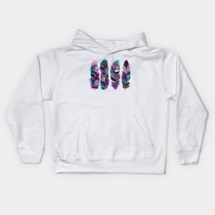 Never too many Feathers Kids Hoodie